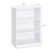 Modern Space-Saving 3-Shelf Bookcase with Adjustable Shelves for Living Room or Office Use